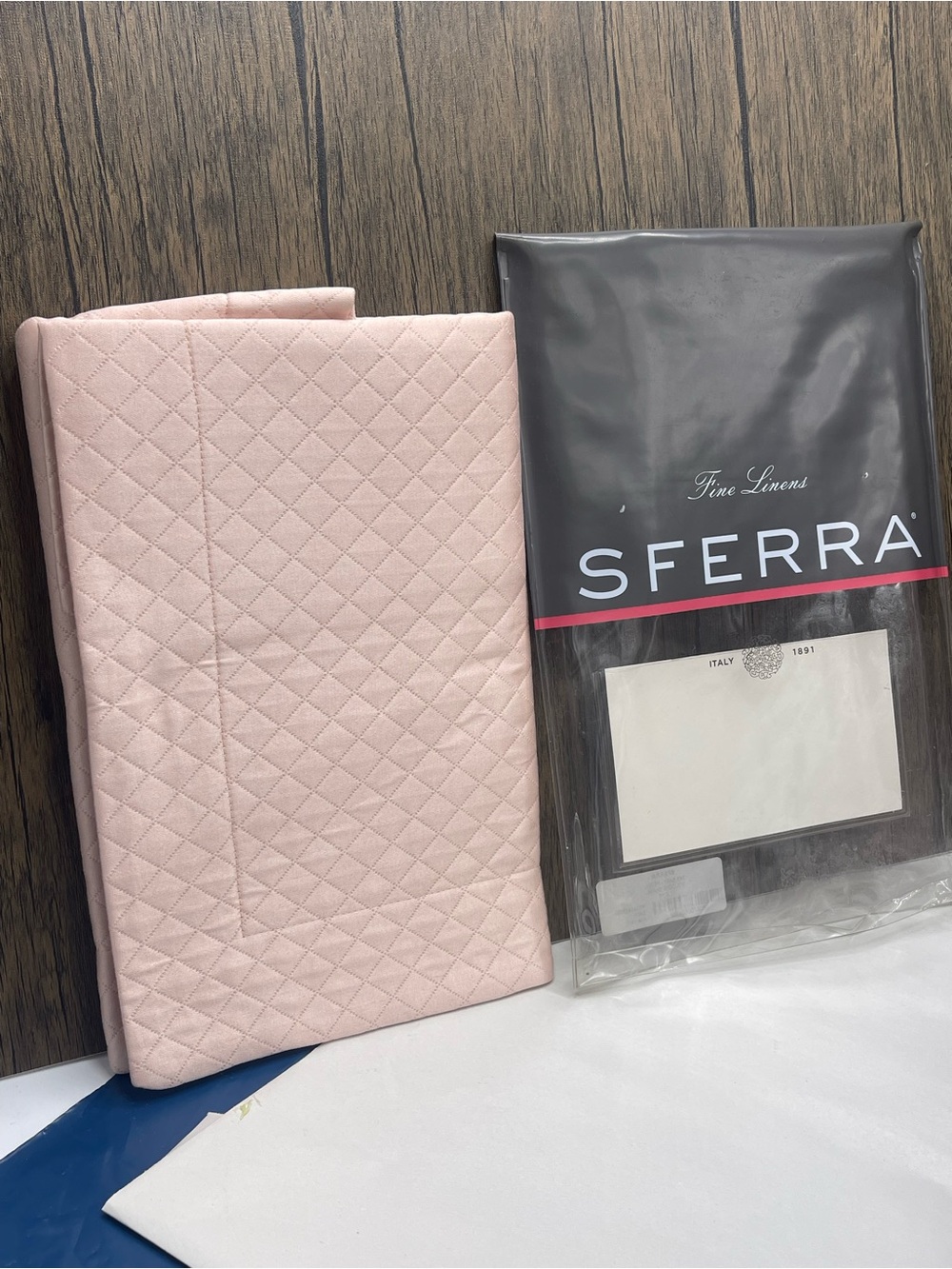 SFERRA One Boudoir SHAM ITALY BARI Petal Peach 12x16" Egyptian Cotton NEW
